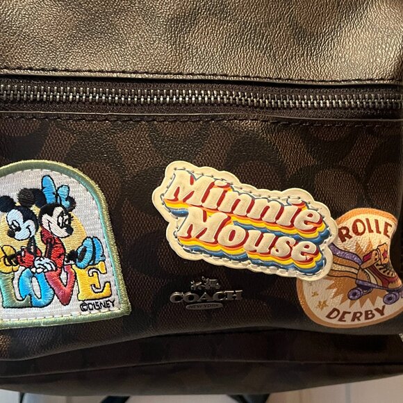 COACH DISNEY Mickey Minnie Mouse Leather Backpack Disney Large main image 6